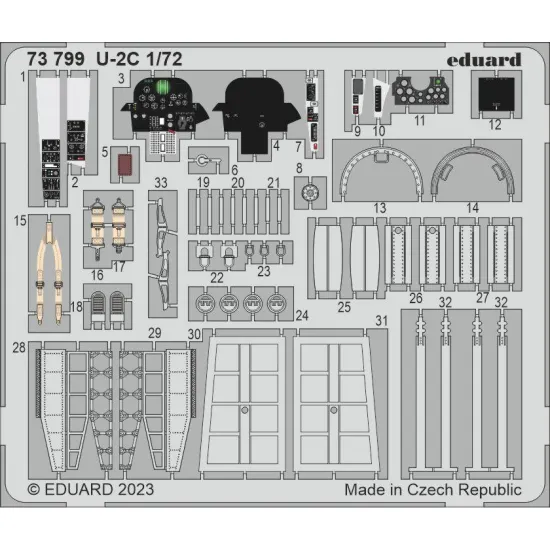 Eduard 73799 1/72 U-2C Photo-Etched for Aircraft Photo etched set