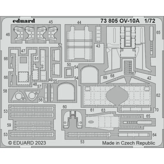 Eduard 73805 1/72 OV-10A Photo-Etched for Aircraft Photo etched set