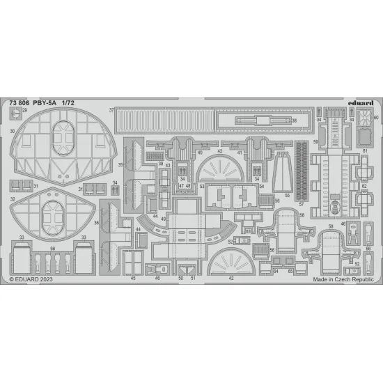 Eduard 73806 1/72 PBY-5A Photo-Etched for Aircraft Photo etched set