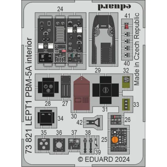 Eduard 73821 1/72 PBM-5A interior Photo-Etched for Aircraft Photo etched set
