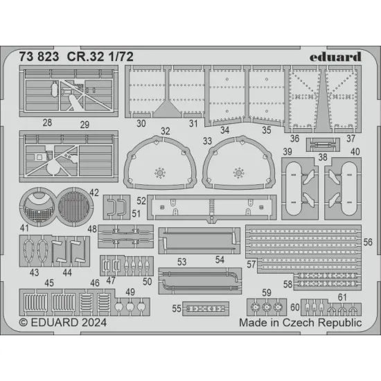 Eduard 73823 1/72 CR.32 Photo-Etched for Aircraft Photo etched set