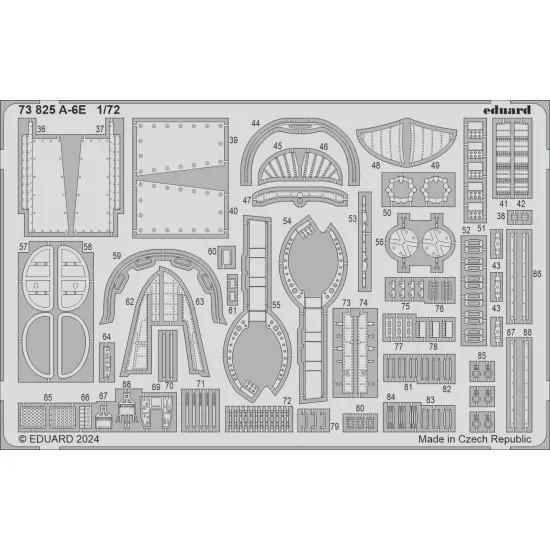 Eduard 73825 1/72 A-6E Photo-Etched for Aircraft Photo etched set