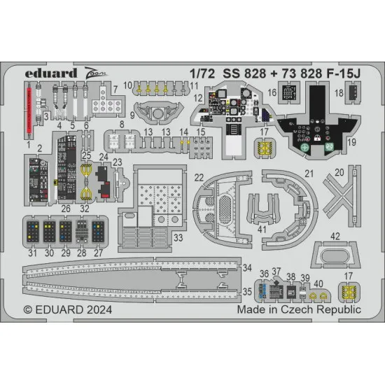 Eduard 73828 1/72 F-15J Photo-Etched for Aircraft