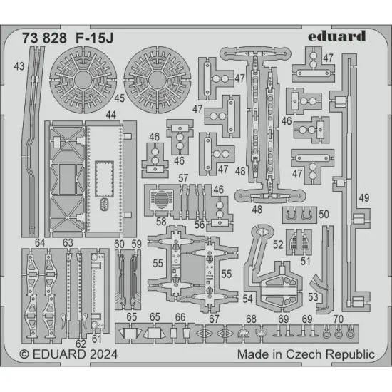 Eduard 73828 1/72 F-15J Photo-Etched for Aircraft