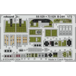 Eduard 73829 1/72 B-24H cockpit & engines Photo-Etched for Aircraft