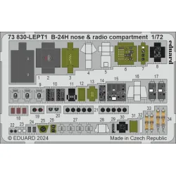 Eduard 73830 1/72 B-24H nose & radio compartment Photo-Etched for Aircraft