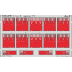 Eduard 73834 1/72 Chinook HC.1 cargo seats Photo-Etched for Aircraft Photo etched set
