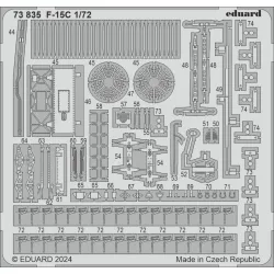 Eduard 73835 1/72 F-15C Photo-Etched for Aircraft Photo etched set