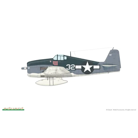 Eduard 7457 1/72 F6F-3 Plastic for Aircraft Weekend edition