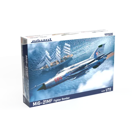 Eduard 7458 1/72 MiG-21MF Fighter Bomber Plastic for Aircraft Weekend edition