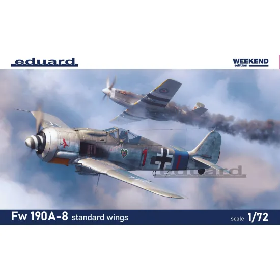 Eduard 7463 1/72 Fw 190A-8 standard wings Plastic for Aircraft Weekend edition