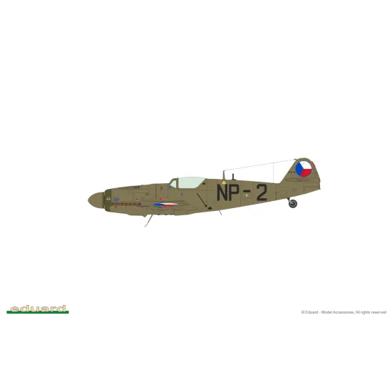 Eduard 7471 1/72 S-199 bubble canopy Plastic for Aircraft Weekend edition