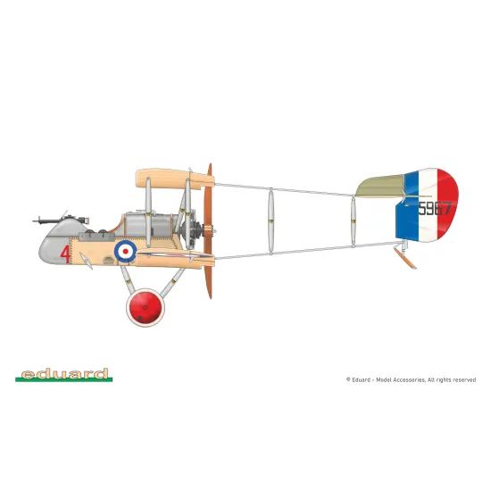 Eduard 8094 1/48 DH-2 Plastic for Aircraft Profipack