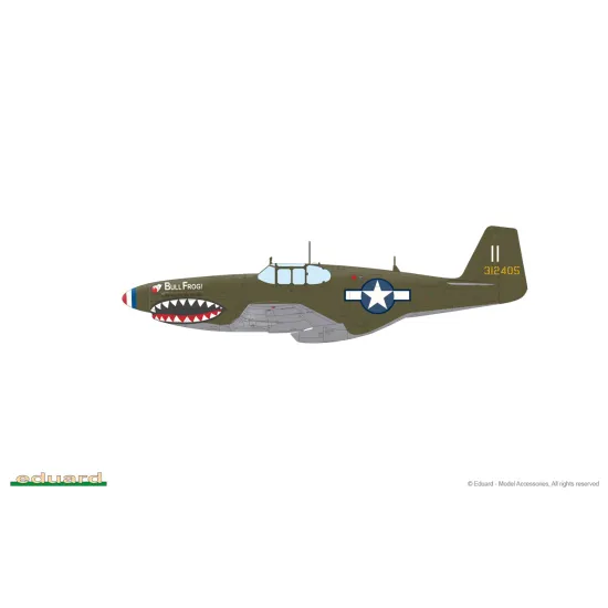 Eduard 82107 1/48 P-51B Mustang Birdcage canopy Plastic for Aircraft