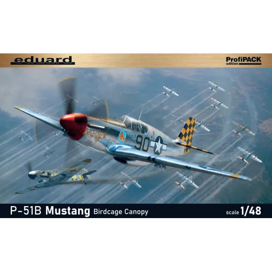Eduard 82107 1/48 P-51B Mustang Birdcage canopy Plastic for Aircraft