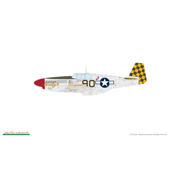 Eduard 82107 1/48 P-51B Mustang Birdcage canopy Plastic for Aircraft