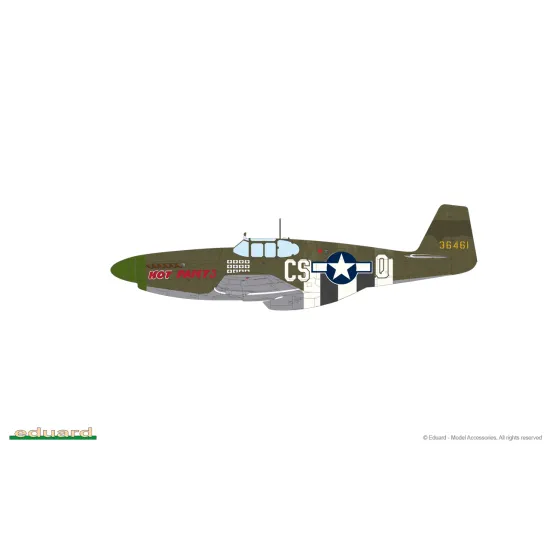 Eduard 82107 1/48 P-51B Mustang Birdcage canopy Plastic for Aircraft