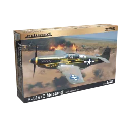 Eduard 82108 1/48 P-51B/C Mustang w/ dorsal fin Plastic for Aircraft Profipack