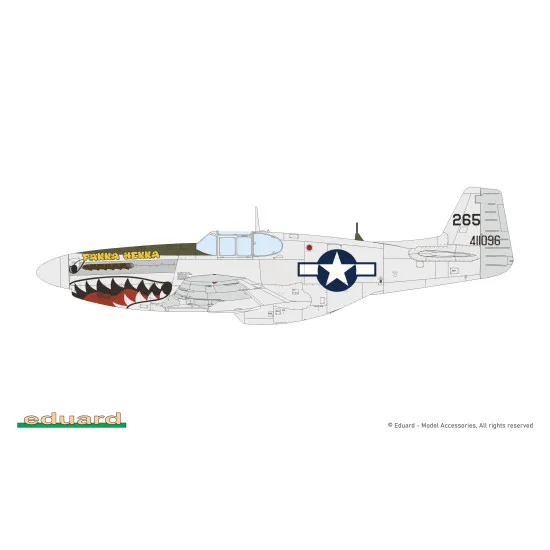 Eduard 82108 1/48 P-51B/C Mustang w/ dorsal fin Plastic for Aircraft Profipack