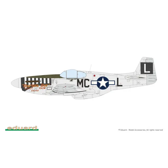 Eduard 82108 1/48 P-51B/C Mustang w/ dorsal fin Plastic for Aircraft Profipack