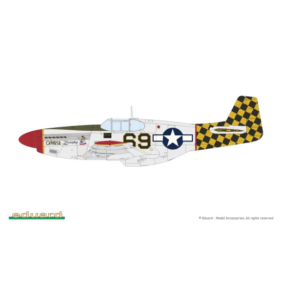 Eduard 82108 1/48 P-51B/C Mustang w/ dorsal fin Plastic for Aircraft Profipack