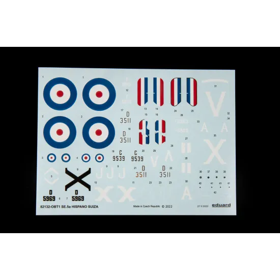 Eduard 82132 1/48 SE.5a Hispano Suiza Plastic for Aircraft Profipack