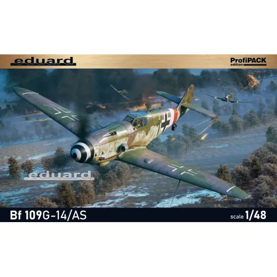 Eduard 82162 1/48 Bf 109G-14/AS Plastic for Aircraft Profipack