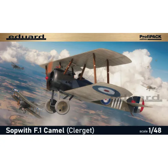 Eduard 82172 1/48 Sopwith F.1 Camel (Clerget) Plastic for Aircraft Profipack