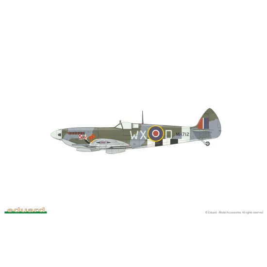 Eduard 8281 1/48 Spitfire Mk.IXc late version Plastic for Aircraft Profipack
