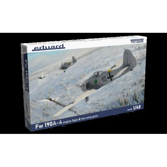 Eduard 84117 1/48 Fw 190A-4 w/ engine flaps & 2-gun wings Plastic for Aircraft Weekend edition