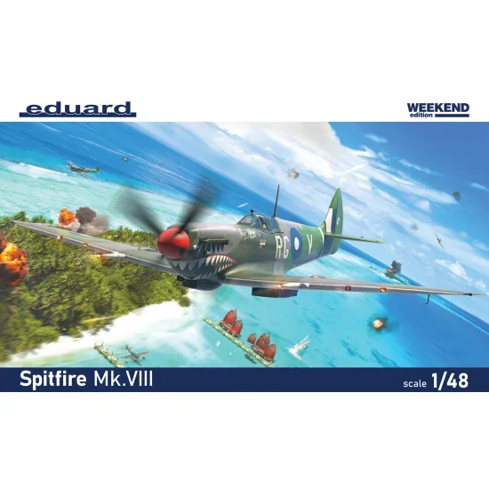 Eduard 84154 1/48 Spitfire Mk.VIII Plastic for Aircraft Weekend edition