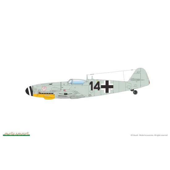 Eduard 84169 1/48 Bf 109G-6/AS Plastic for Aircraft Weekend edition