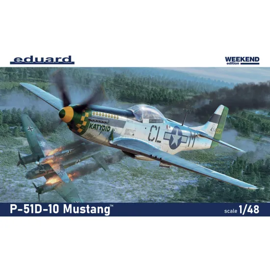 Eduard 84184 1/48 P-51D-10 Mustang Plastic for Aircraft Weekend edition