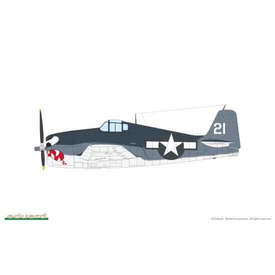 Eduard 84194 1/48 F6F-3 Hellcat Plastic for Aircraft Weekend edition