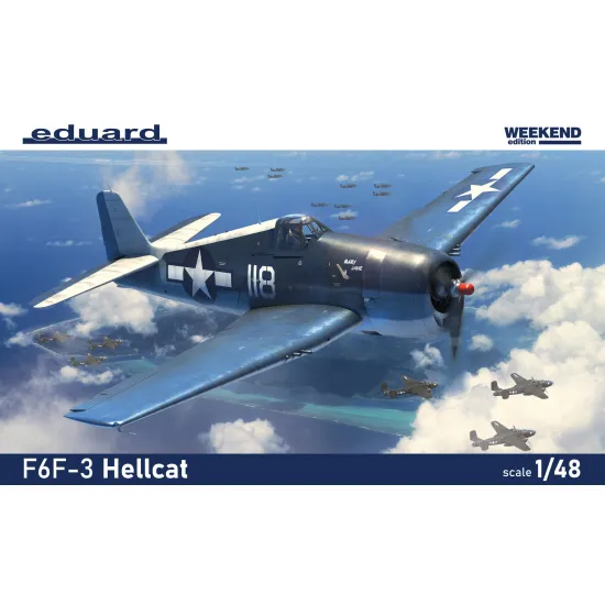 Eduard 84194 1/48 F6F-3 Hellcat Plastic for Aircraft Weekend edition
