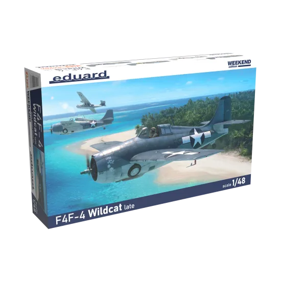 Eduard 84204 1/48 F4F-4 Wildcat Late - The Weekend Edition Plastic for Aircraft Weekend edition