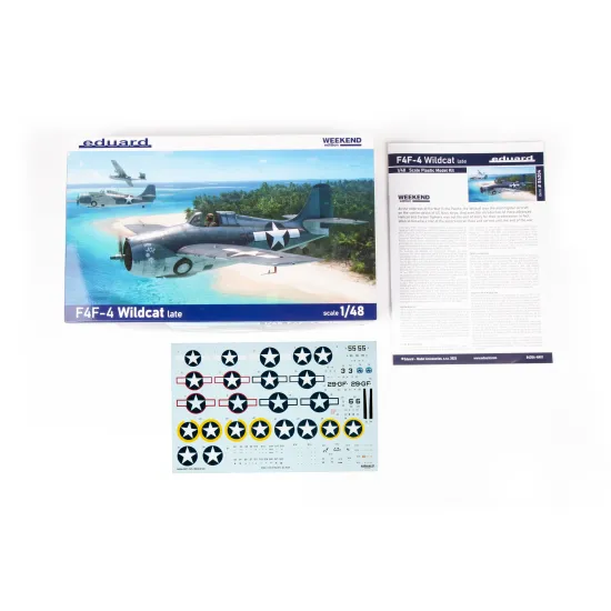 Eduard 84204 1/48 F4F-4 Wildcat Late - The Weekend Edition Plastic for Aircraft Weekend edition