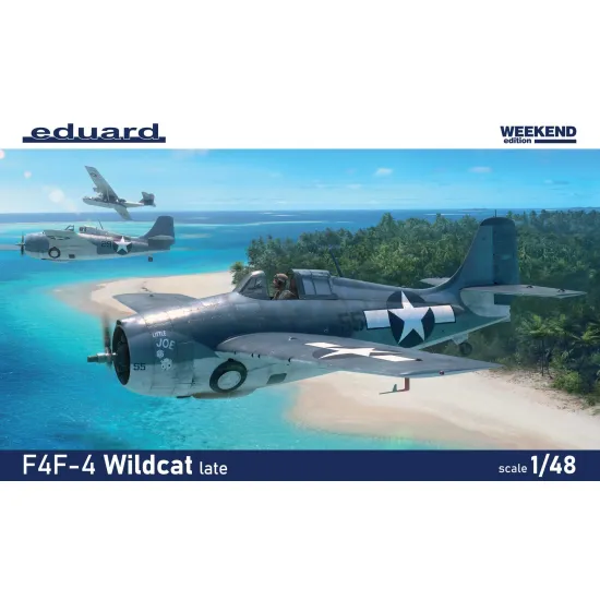 Eduard 84204 1/48 F4F-4 Wildcat Late - The Weekend Edition Plastic for Aircraft Weekend edition