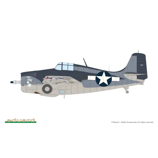 Eduard 84204 1/48 F4F-4 Wildcat Late - The Weekend Edition Plastic for Aircraft Weekend edition