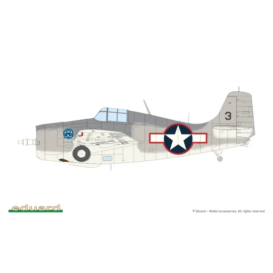 Eduard 84204 1/48 F4F-4 Wildcat Late - The Weekend Edition Plastic for Aircraft Weekend edition