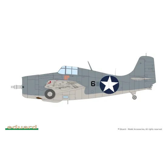 Eduard 84204 1/48 F4F-4 Wildcat Late - The Weekend Edition Plastic for Aircraft Weekend edition