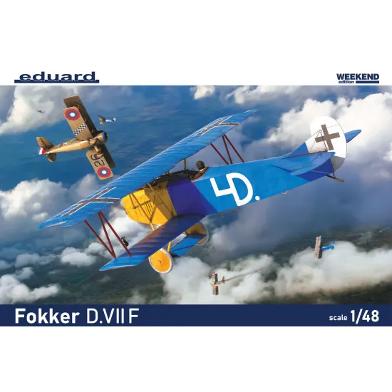 Eduard 8483 1/48 Fokker D.VIIF Plastic for Aircraft Weekend edition