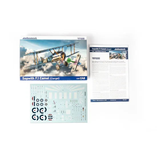 Eduard 8486 1/48 Sopwith F.1 Camel (Clerget) Plastic for Aircraft Weekend edition