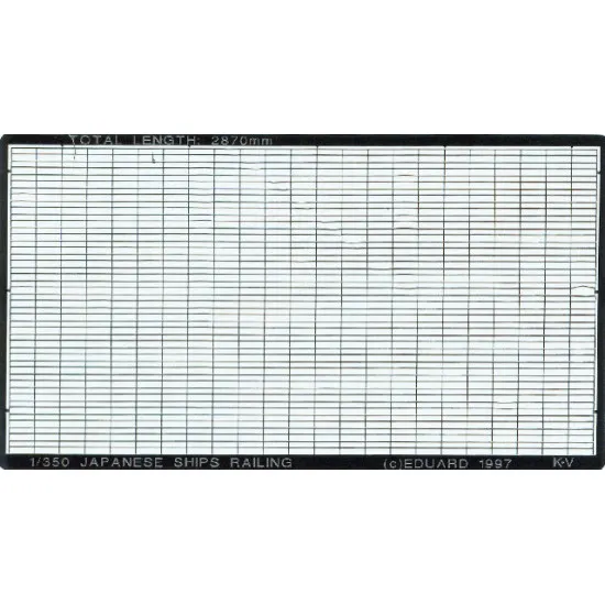 Eduard 99002 1/350 Japanese Ship Railing 0 Photo-Etched for Ships Photo etched set