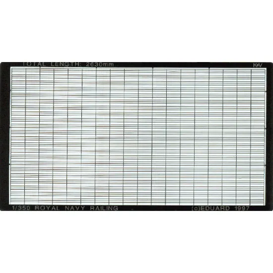 Eduard 99007 1/350 Royal Navy Railing 0 Photo-Etched for Ships Photo etched set