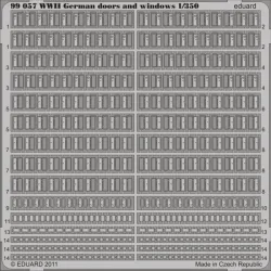 Eduard 99057 1/350 WWII German doors and windows 0 Photo-Etched for Ships Photo etched set