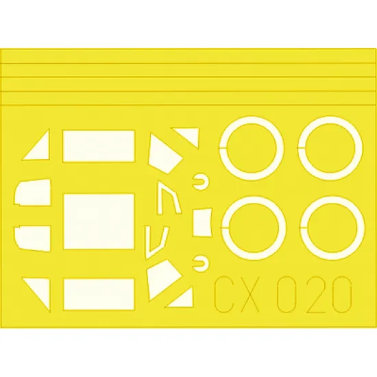 Eduard CX020 1/72 Bf 109E-3 Sticker for Aircraft