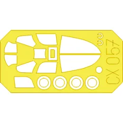 Eduard CX057 1/72 P-39 Sticker for Aircraft