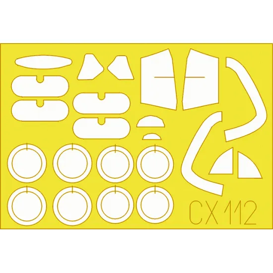 Eduard CX112 1/72 Me 163B Komet Sticker for Aircraft