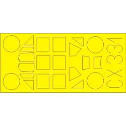 Eduard CX331 1/72 Bf 109E Sticker for Aircraft